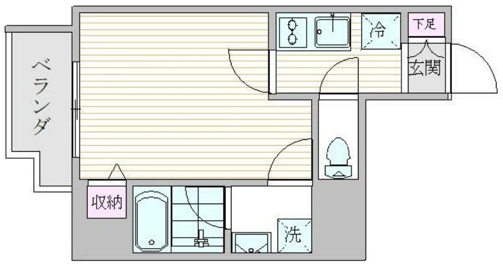 ＪＲ山手線 上野駅 徒歩10分 9階建 築6年の間取り写真