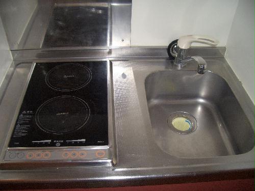 キッチン　2口電気コンロ