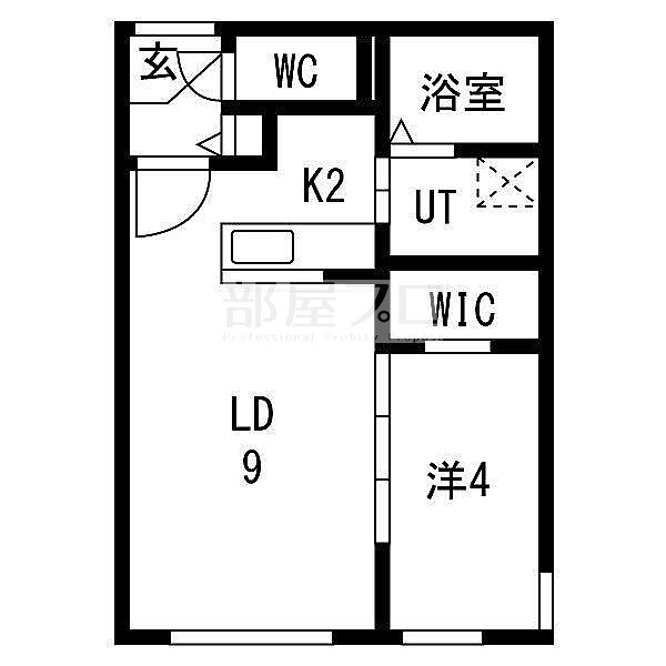 地下鉄東西線 発寒南駅 徒歩6分 4階建 築2年の間取り写真