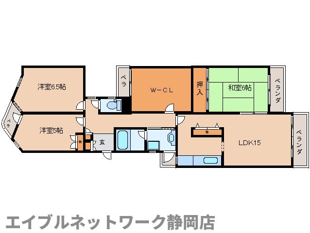 3SLDK Mansion in Aoi-ku, Shizuoka, Shizuoka — photo 2 of 3