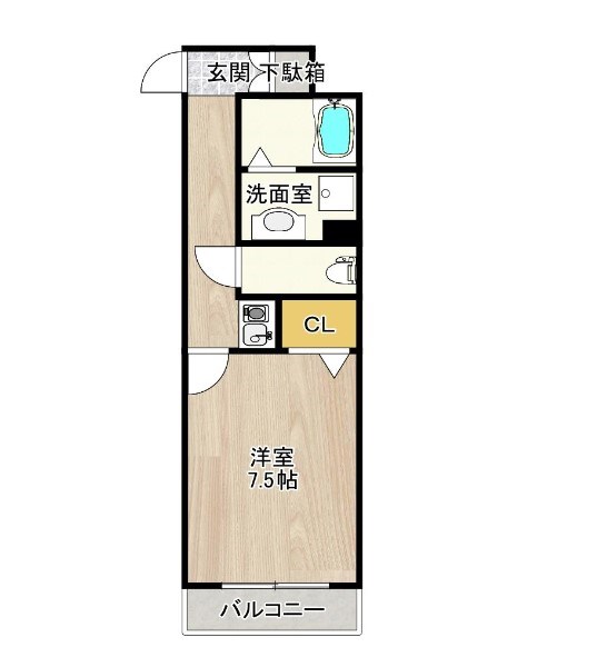 CITY SPIRE神戸元町2の間取り写真