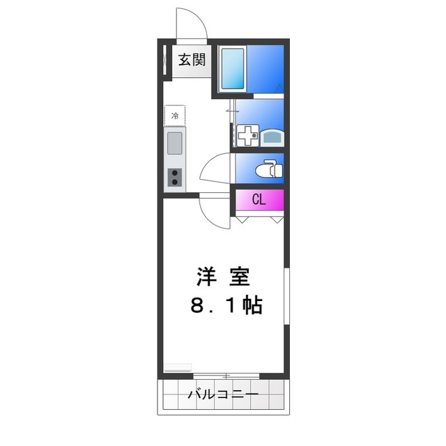 地下鉄谷町線 長原駅 徒歩1分 3階建 築3年の間取り写真