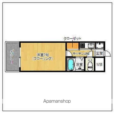 西鉄天神大牟田線 薬院駅 徒歩8分 10階建 築29年の間取り写真