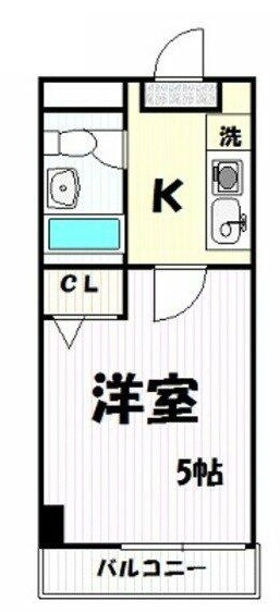 ＪＲ埼京線 大宮駅 徒歩7分 10階建 築36年の間取り写真