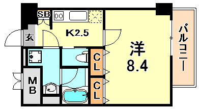 Fiel神戸本山の間取り写真