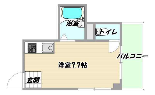 ＪＲ東海道本線 新大阪駅 徒歩7分 5階建 築45年の間取り写真