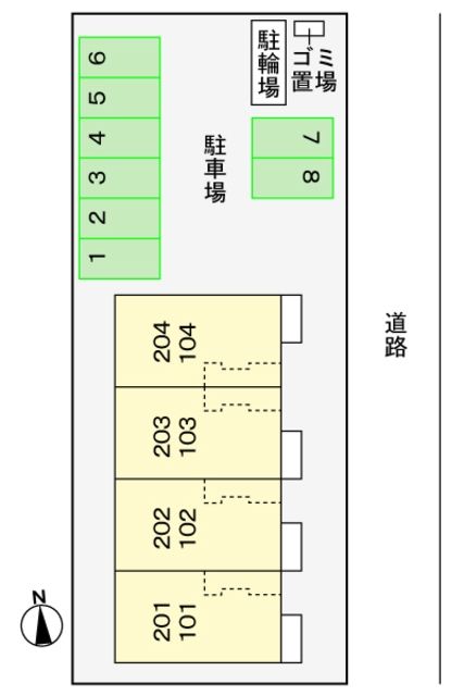 駐車場　☆配置図☆