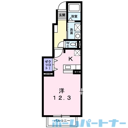 【ブルートレイン篠原　Ｂの間取り】