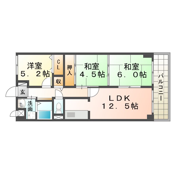 メゾンドみずほ尼崎の間取り写真