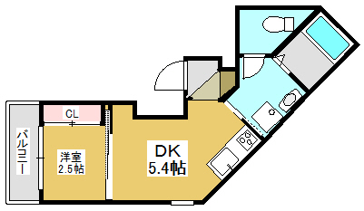 加古川市加古川町北在家のアパートの間取り