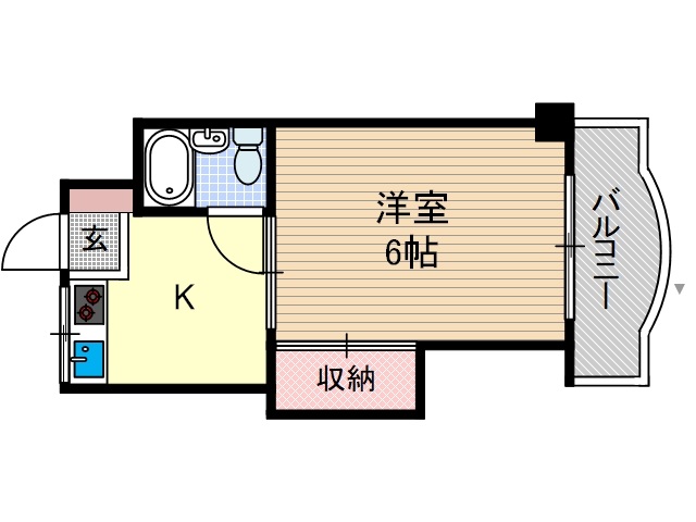 茨木市庄のマンションの間取り