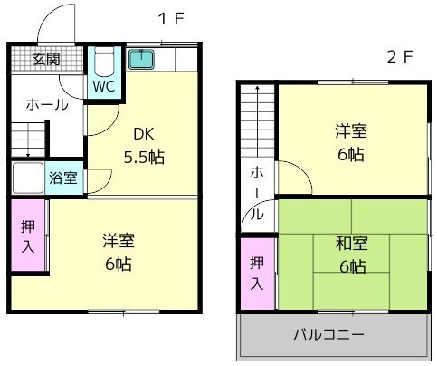 奈良県大和郡山市額田部北町（一戸建）の賃貸物件の間取り