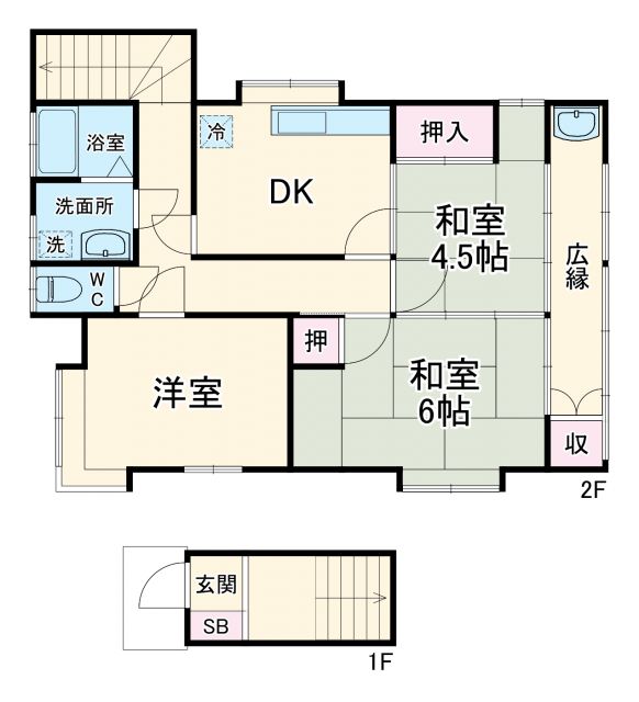 脇田町アパートの間取り