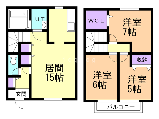 ヴィラけやき３の間取り