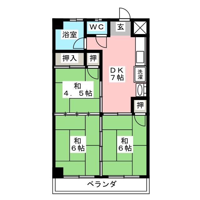 伊藤コーポの間取り