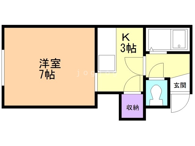 ＲａＲａ北２８条の間取り