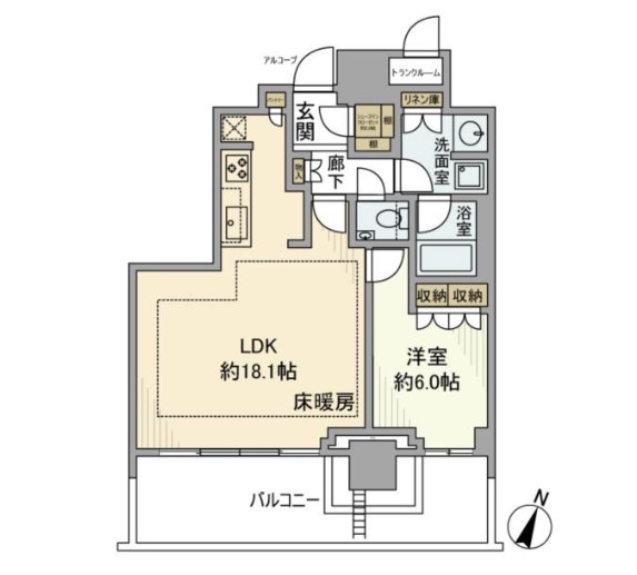 THE　COURT　神宮外苑　ザ・コートジングウガイエンの間取り