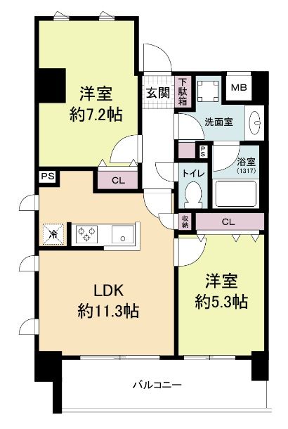 【ブランシエスタ山科大塚の間取り】