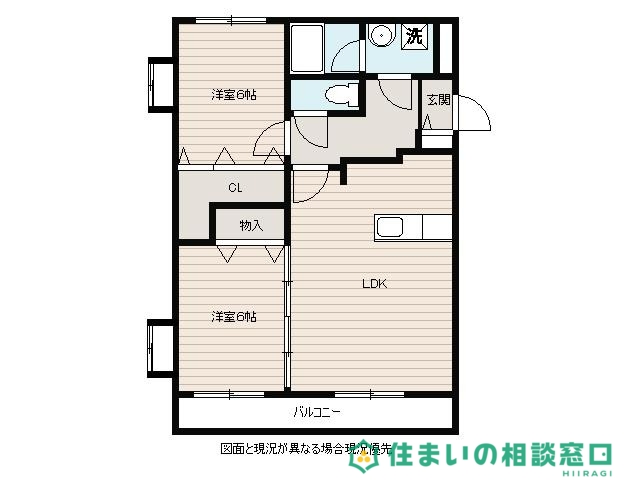 岡崎市柱曙のマンションの間取り