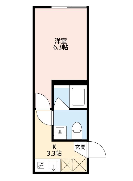 クラージュ北葛西の間取り