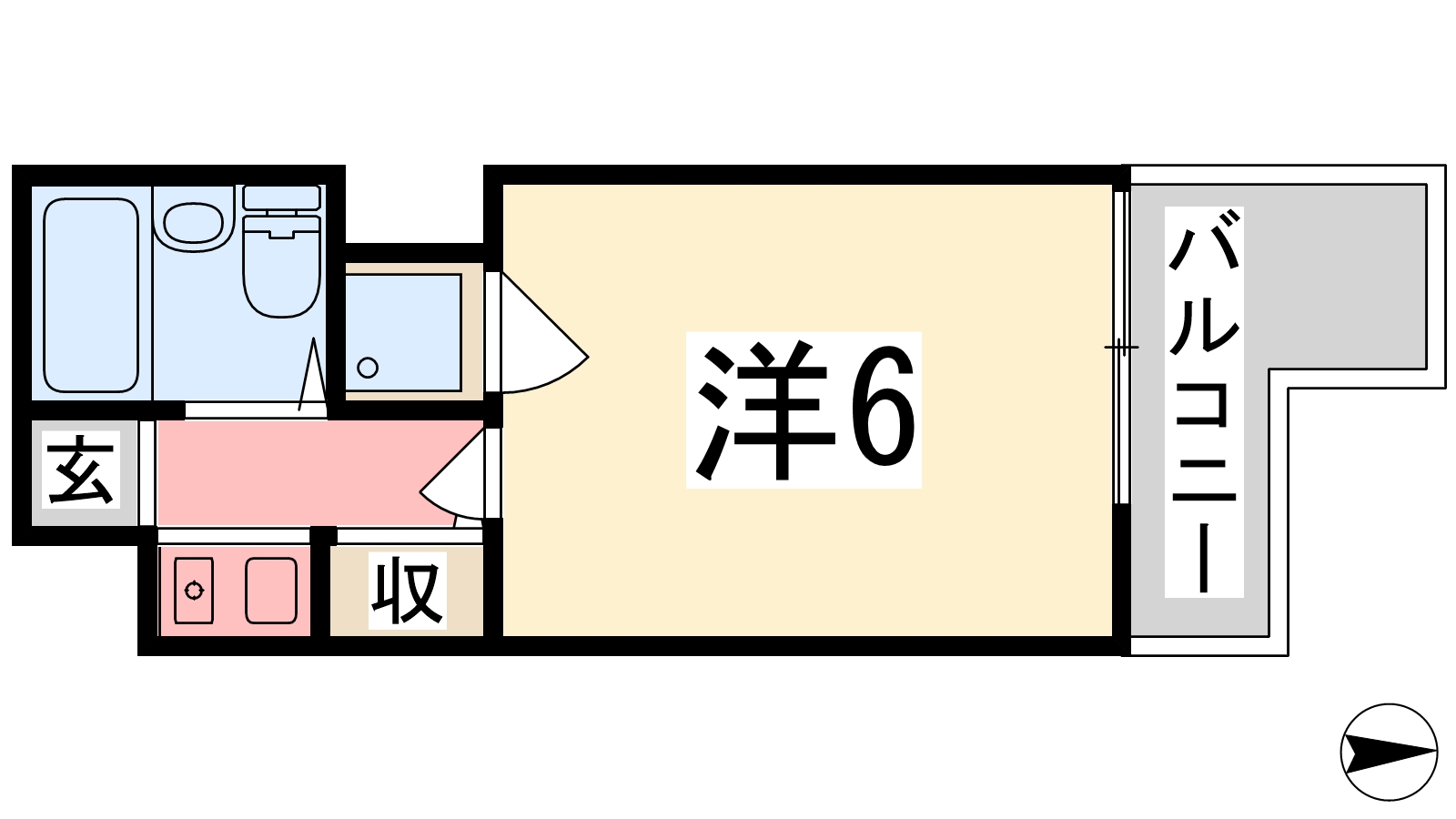 姫路市手柄のマンションの間取り