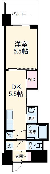 名古屋市北区平安のマンションの間取り