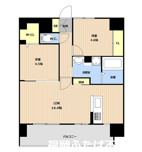 LIBTH筑紫駅前の間取り