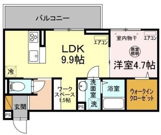 AXIS南流山の間取り