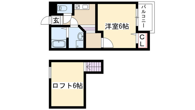 Creo堀田弐番館の間取り