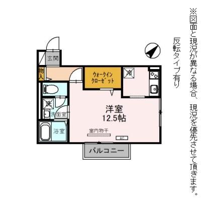 彦根市大堀町のアパートの間取り