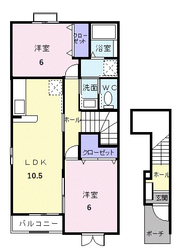 クラール　フリーデＢの間取り