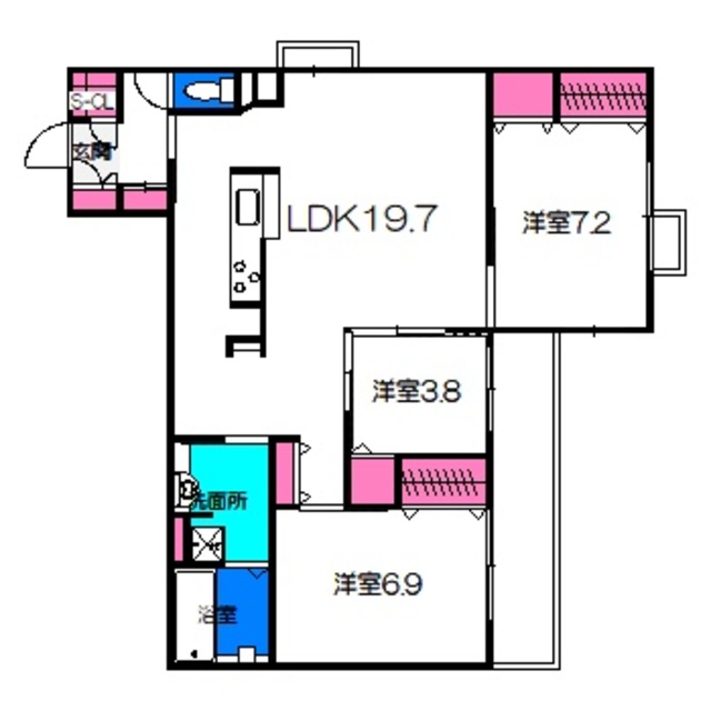 ヴィエン南田辺IIの間取り