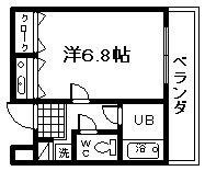 岸和田市岸城町のマンションの間取り