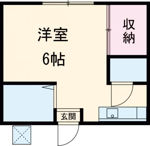 ハマフラットの間取り