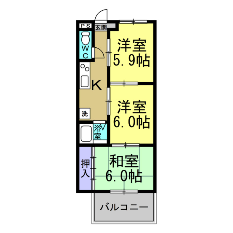 竹富士ビルの間取り