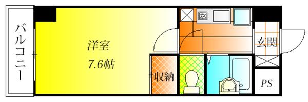 羽曳野市栄町のマンションの間取り