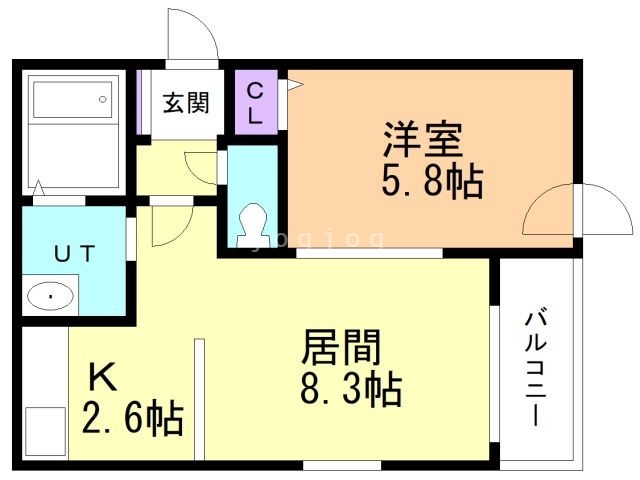 セントベル八軒の間取り