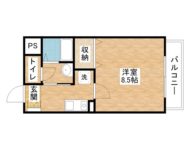 野洲市久野部のマンションの間取り