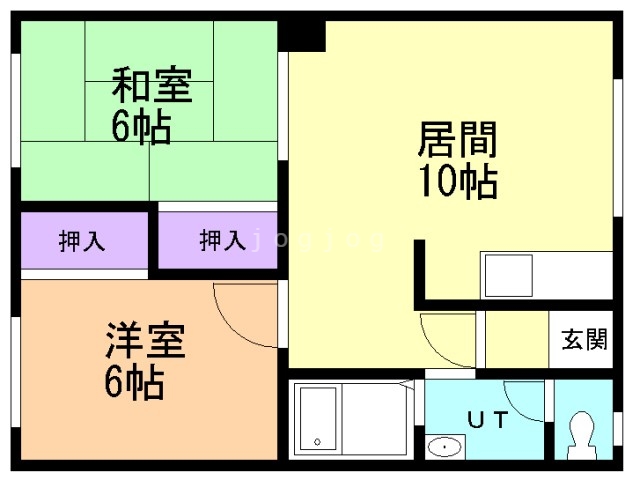 パークハイツ北野Ａの間取り