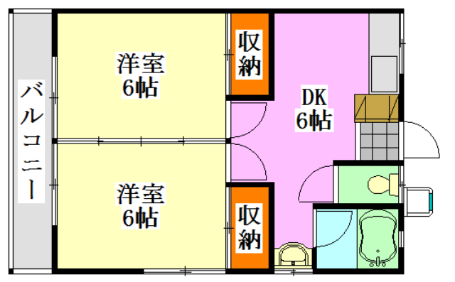 幸和ハイツの間取り