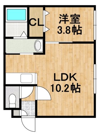 La Douce Vie恵み野駅前の間取り