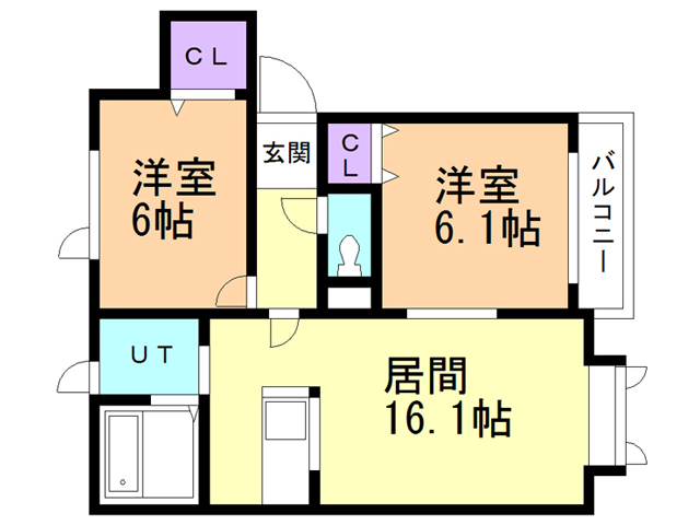 モンターナ藤元Iの間取り