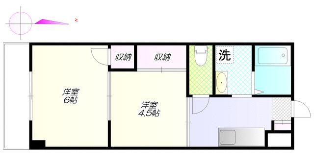 江東区亀戸のマンションの間取り