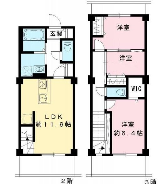 市川市東菅野のマンションの間取り