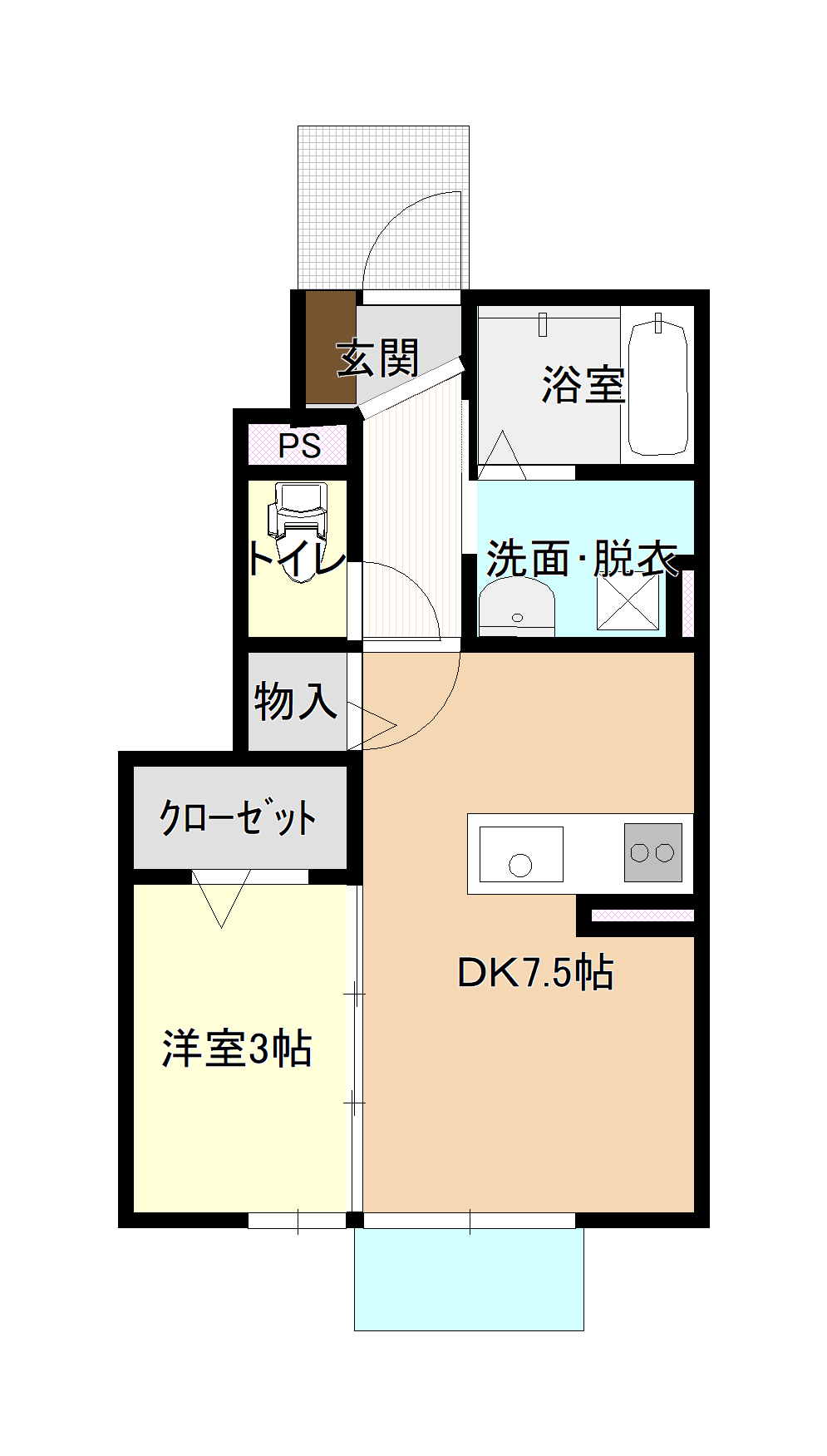 Ｈｏｍｅ３号棟の間取り