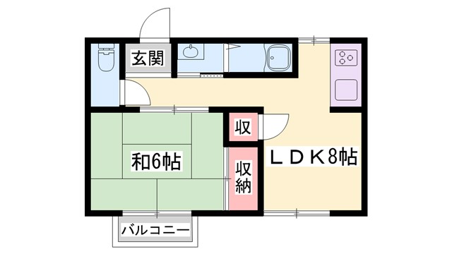 ハイツ千年藤の間取り