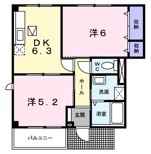 ラゴーラホープ　IIの間取り