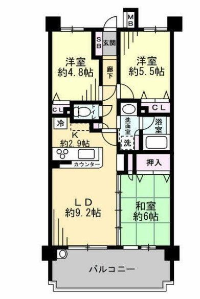 日神パレステージ横浜片倉町の間取り