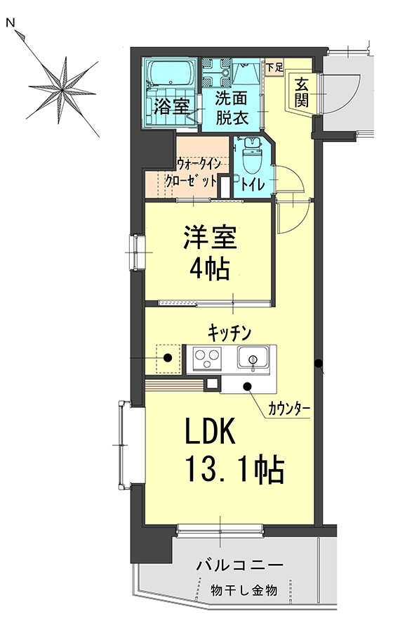 サンセール東古松の間取り
