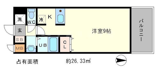 プレサンス京大東の間取り